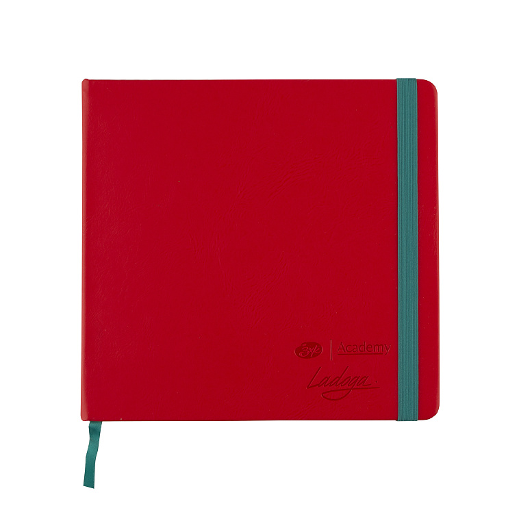 Скетчбук для акварели "Ладога" 18х18 см 20 л 300 г, среднее зерно, синий, хлопок 606x758